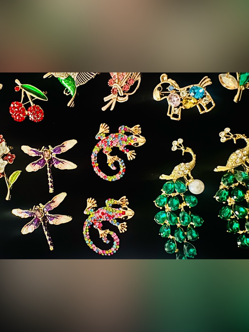 65 Colorful Animal Insect Dragonfly Butterflies, Owls, Flowers Brooch Lot - Picture 8 of 9